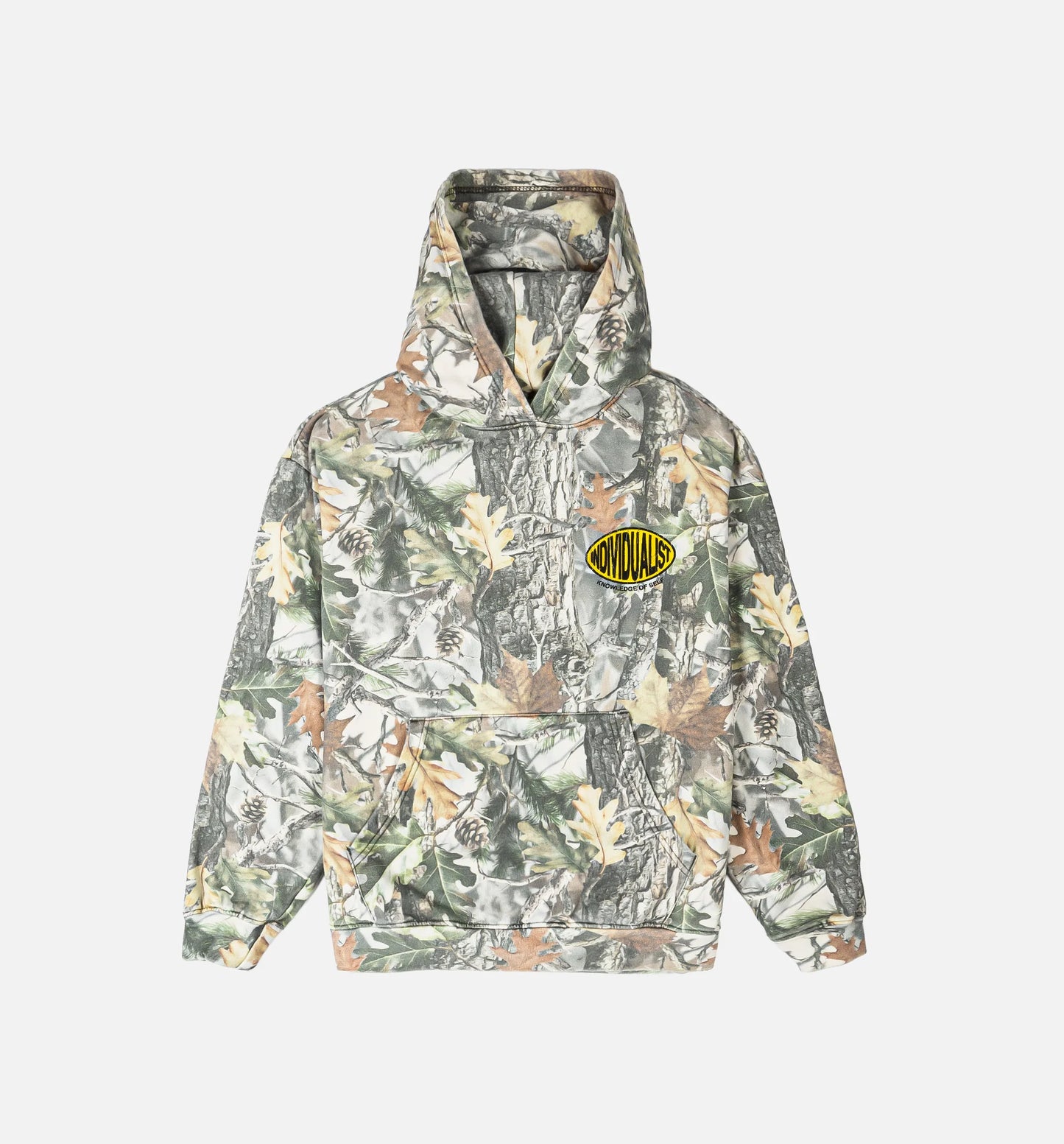 Oval Patch Mens Hoodie Camo