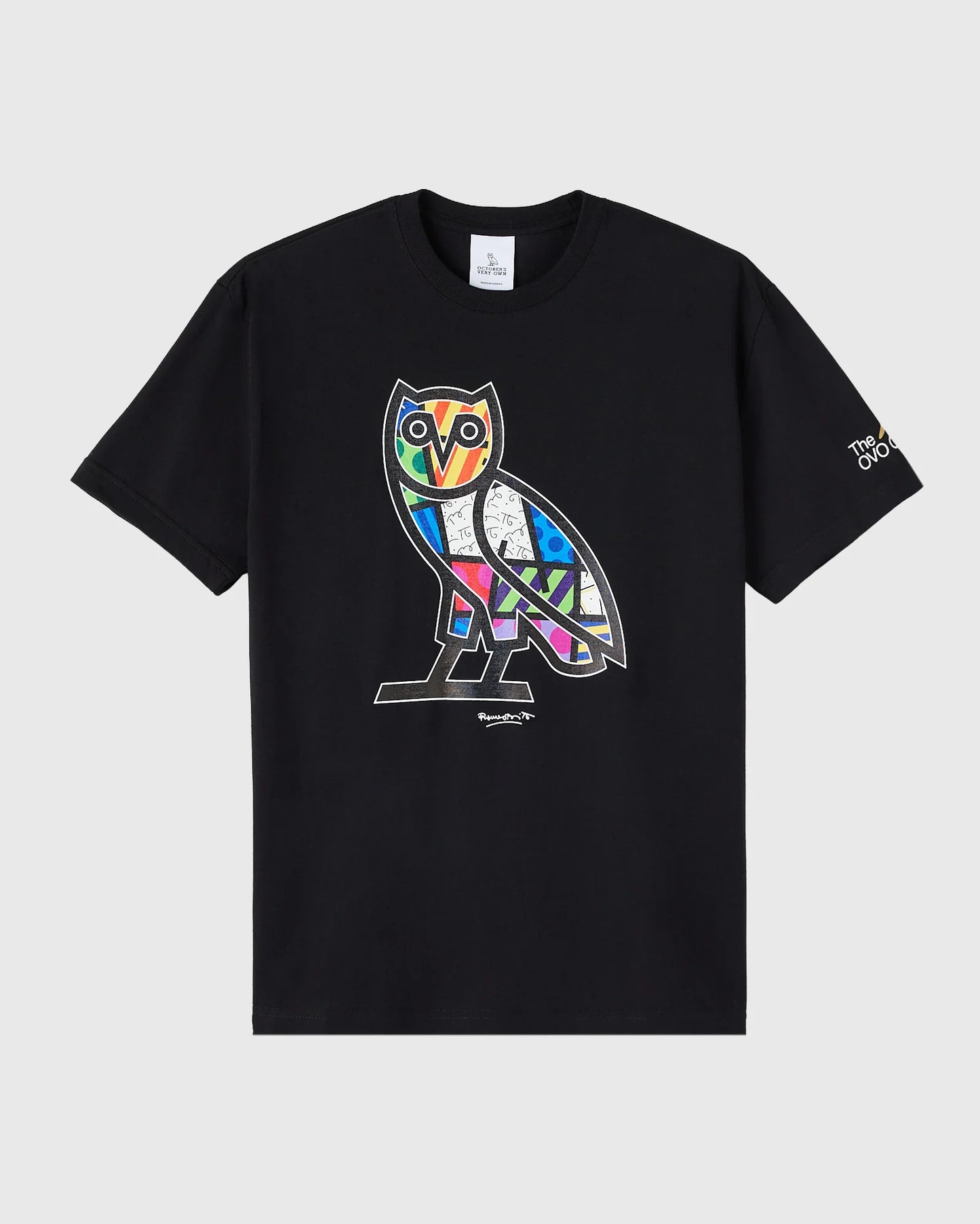 Britto Owl Tee Black