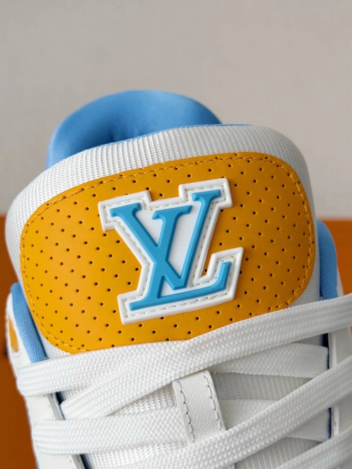 Louis Vuitton LV Trainer Blue Velcro Strap Sneaker