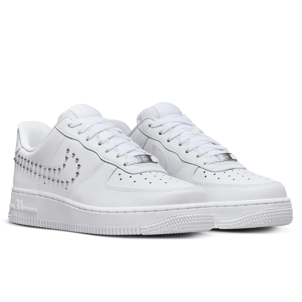 Womens Air Force 1 07 White Chrome Metallic Silver