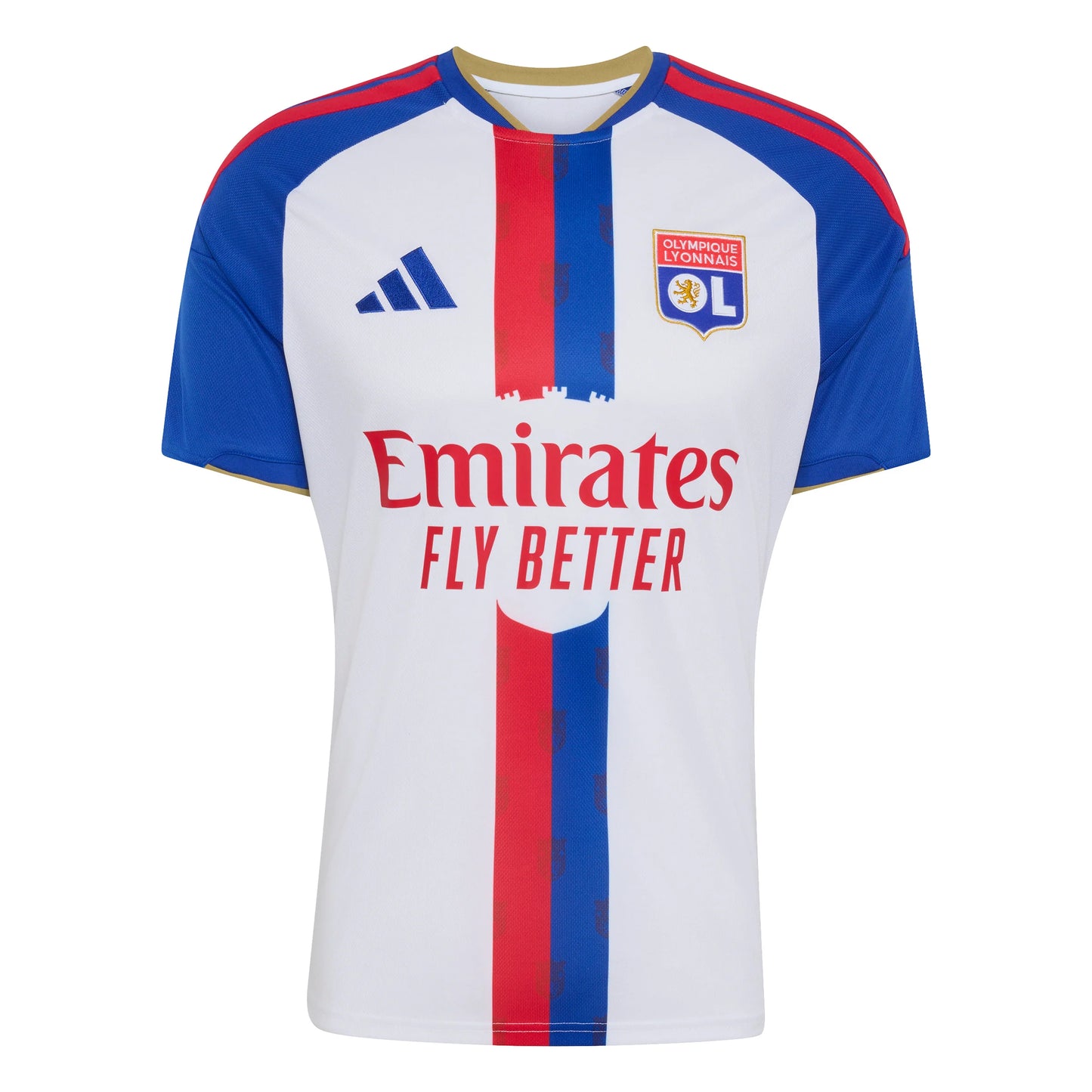 adidas Olympique Lyonnais Home Mens Soccer Jersey 26 27 White