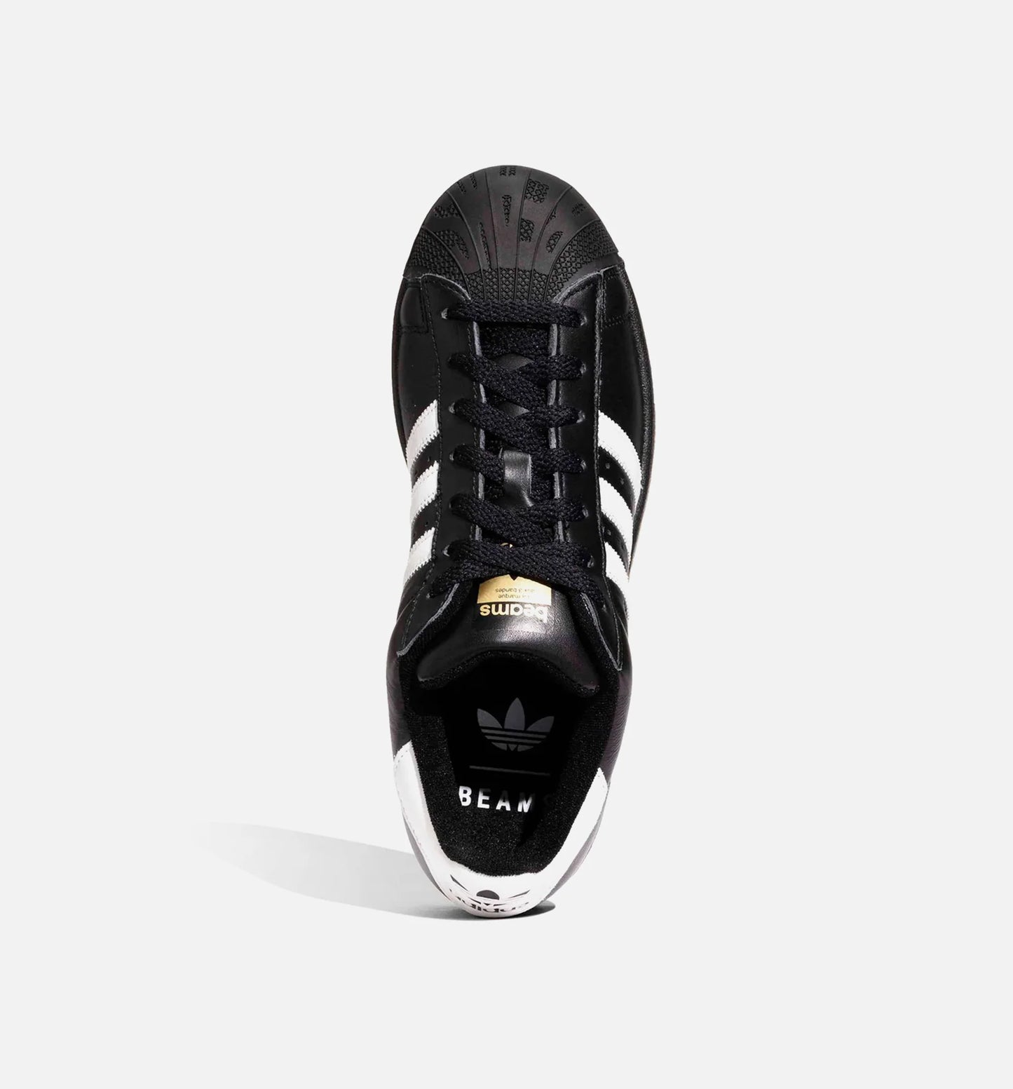Beams x Superstar Mens Lifestyle Shoe Core Black Footwear White Gold Metallic