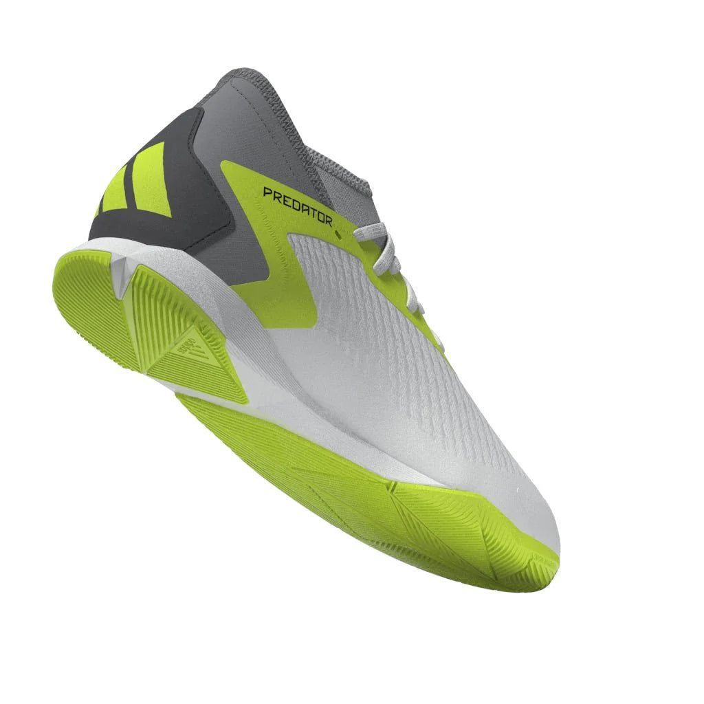 adidas Predator Accuracy3 IN Indoor Soccer Shoes White Black Lucid Lemon