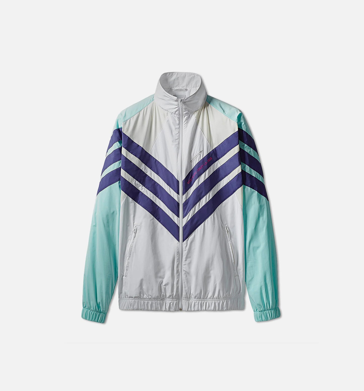 adidas Consortium X Nice Kicks Mens Track Jacket White Teal Purple