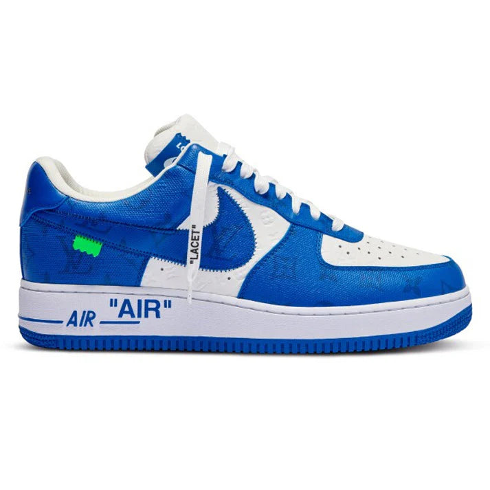Louis Vuitton x Nike Air Force 1 Low By Virgil Abloh White Blue