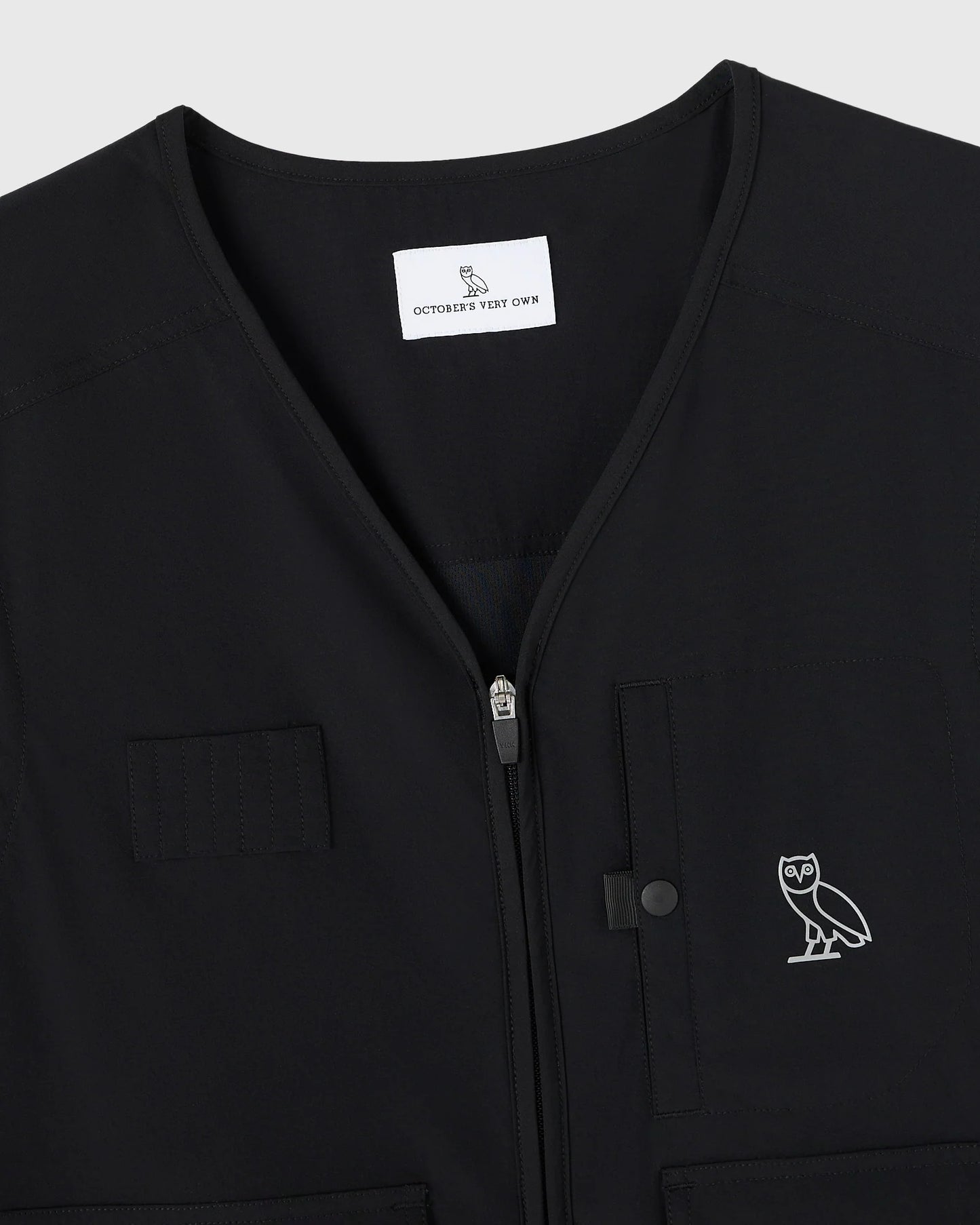 OVO Golf Stretch Nylon Vest Black