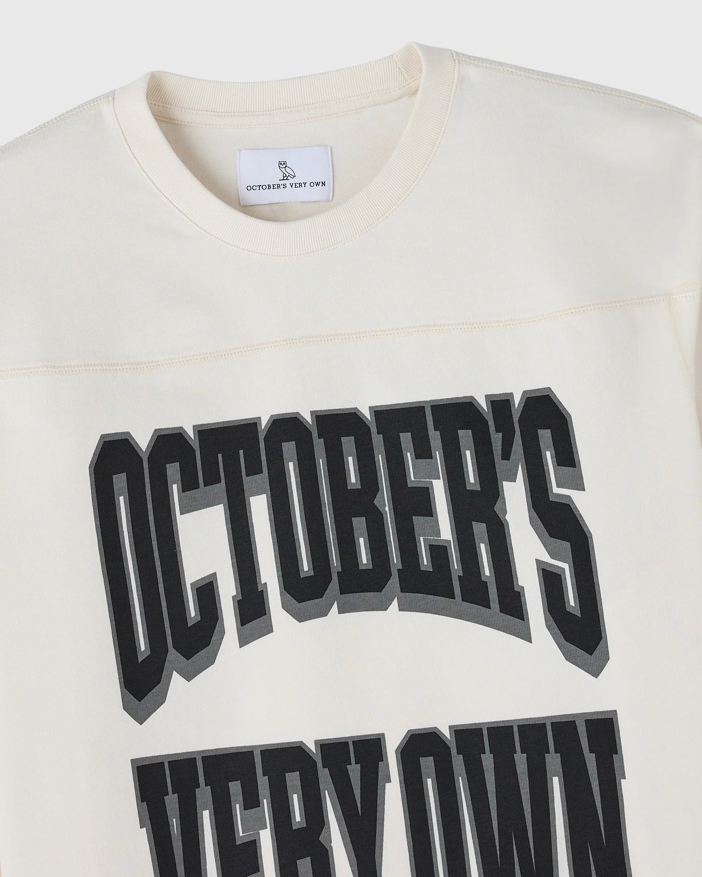 Heritage Long Sleeve Football Tee Cream