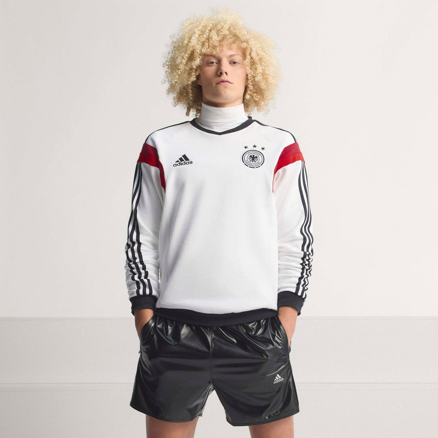 adidas Germany Crew 2014 Mens Soccer Sweatshirt White