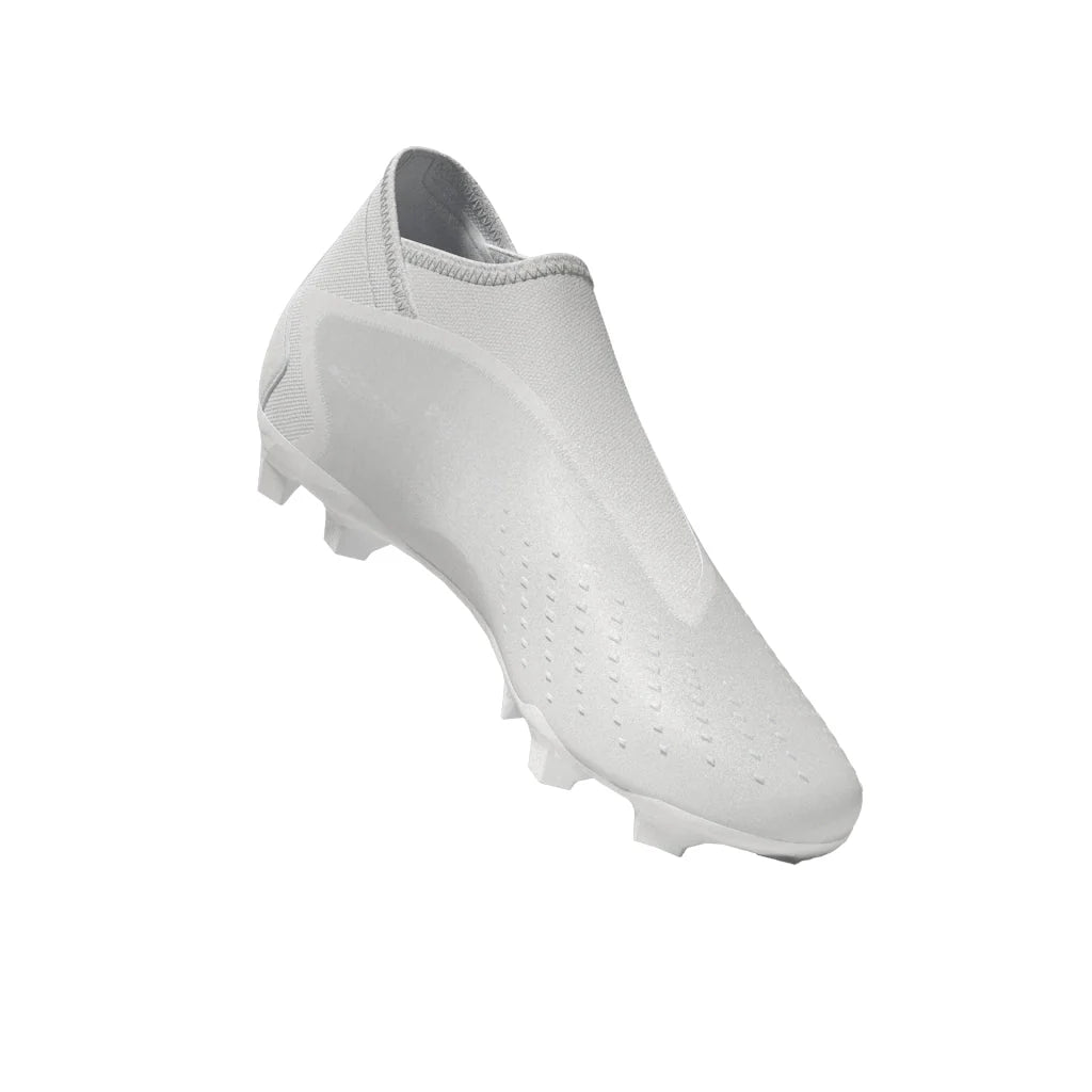 adidas Predator Accuracy3 Laceless FG Firm Ground Soccer Cleats White White
