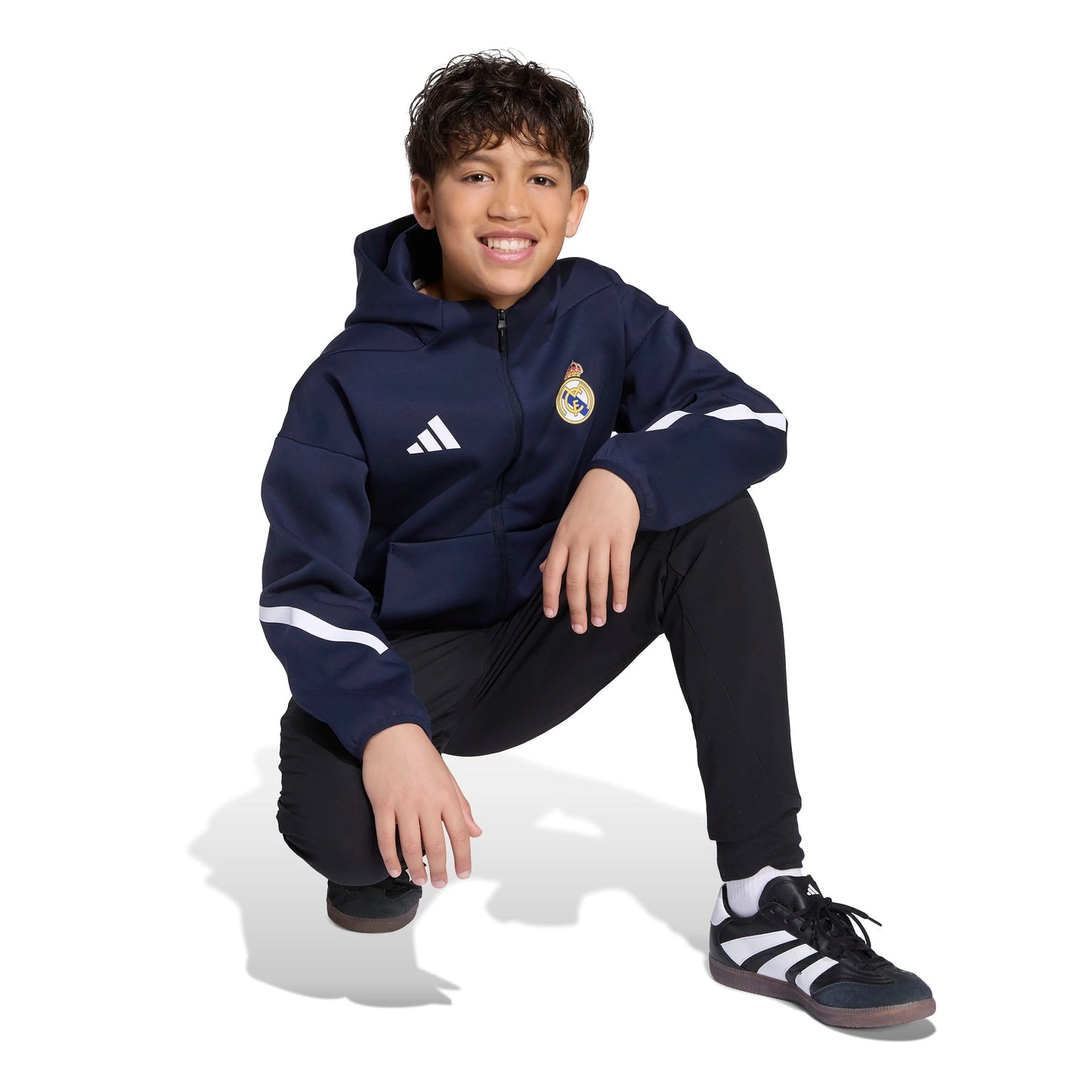 adidas Real Madrid ZNE Anthem Jacket Youth Navy
