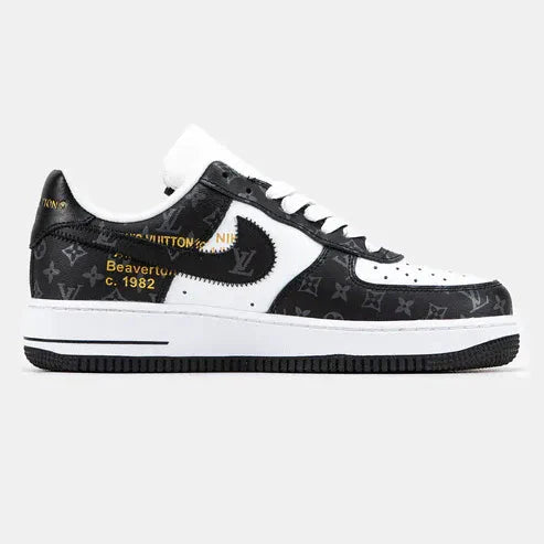 Louis Vuitton x Nike Air Force 1 Low Virgil Abloh Black White Monogram