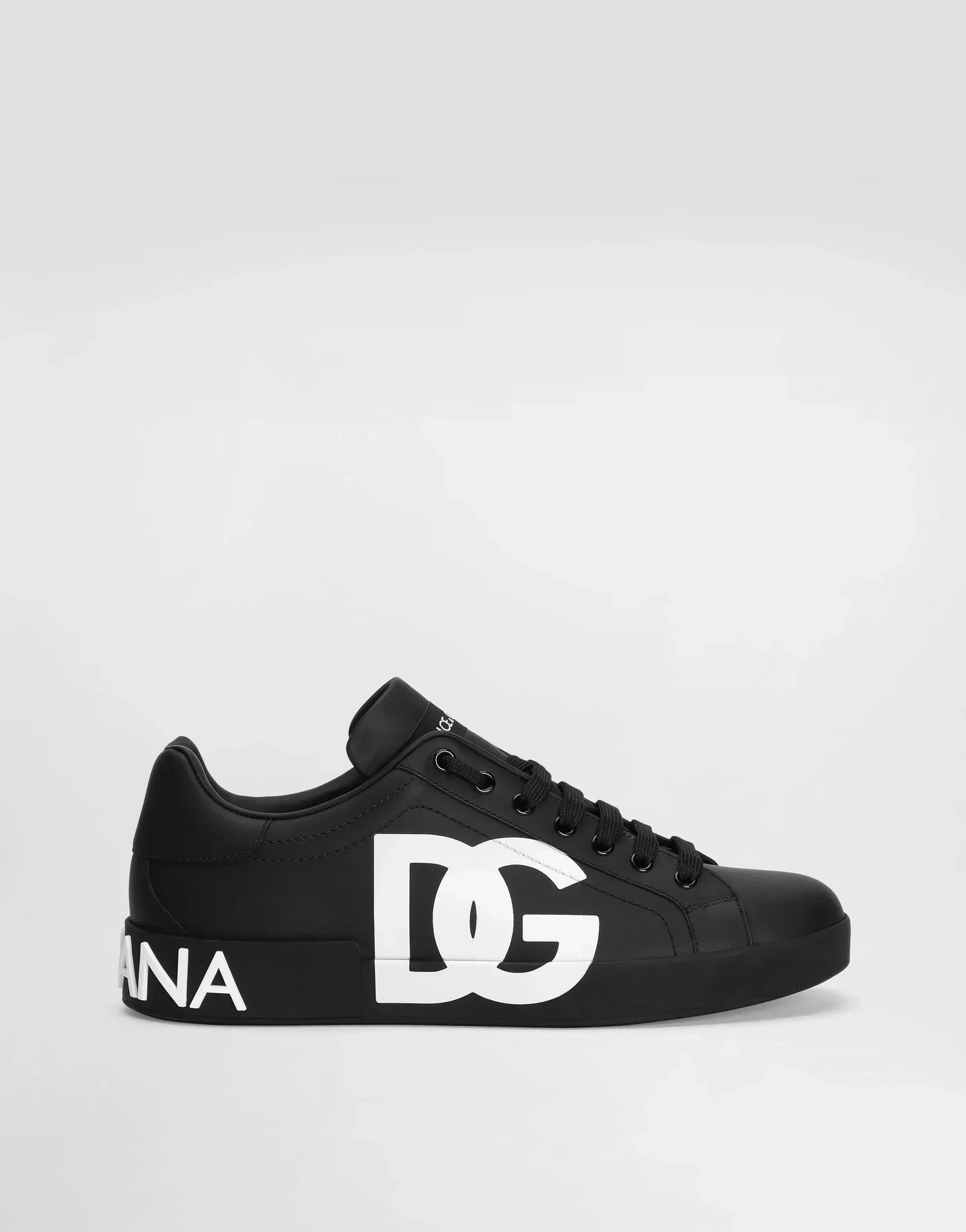 DG Calfskin Nappa Portofino Sneakers With Logo Print