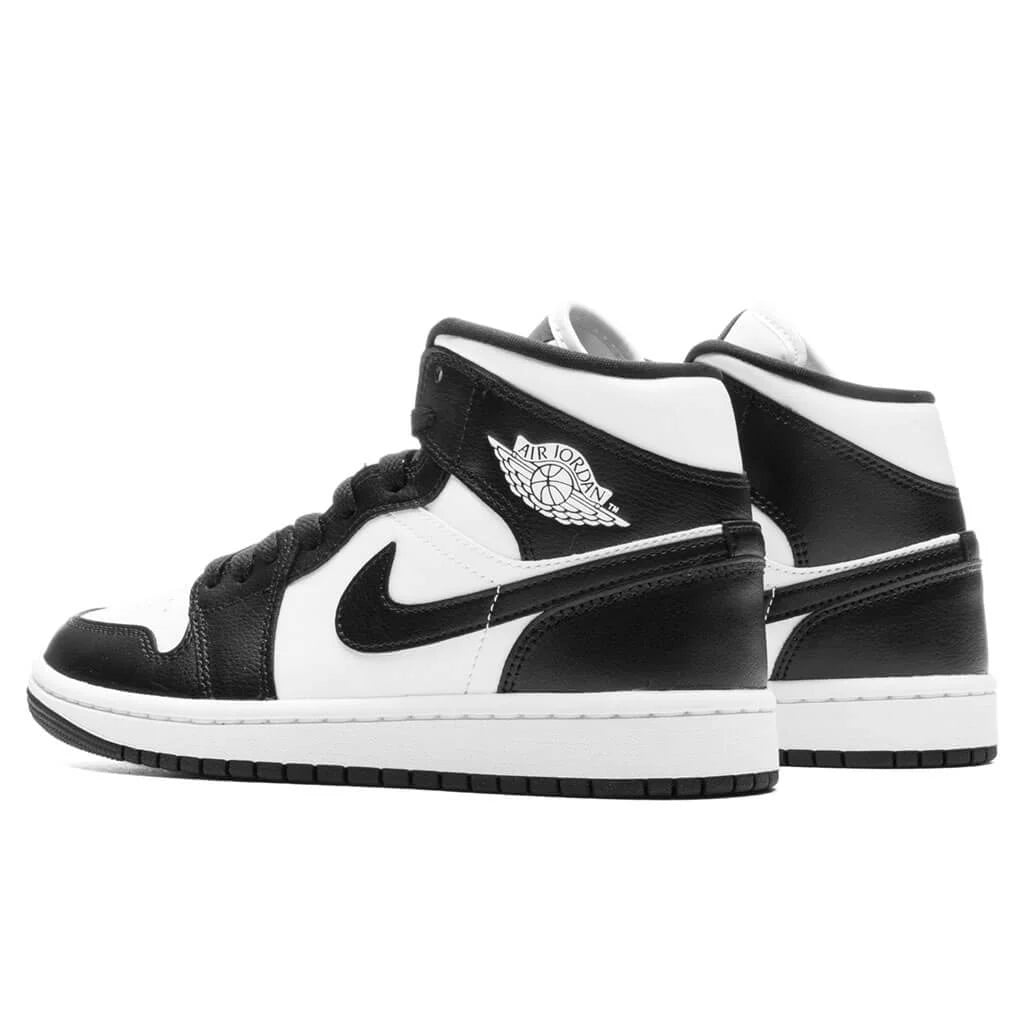 Womens Air Jordan 1 Mid White Black White