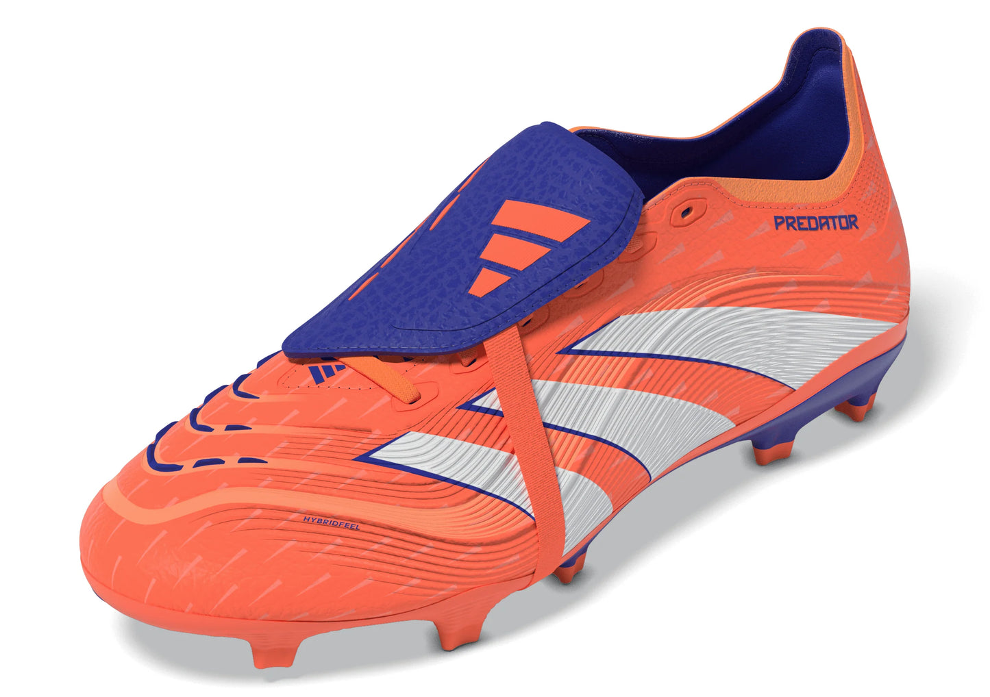 adidas Predator League Fold Over Tongue FG MG Mens Soccer Cleats Orange White