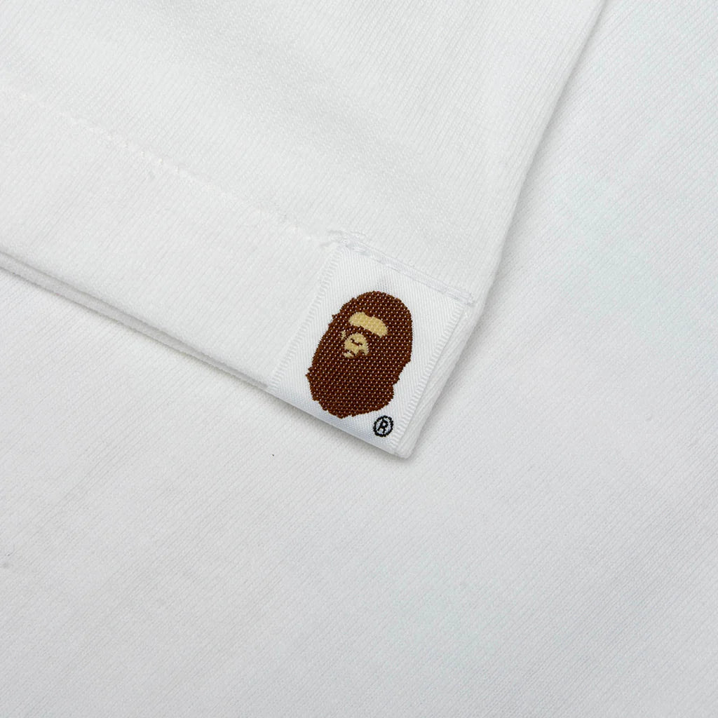 Wild Leopard Pattern NYC Logo Tee White Navy