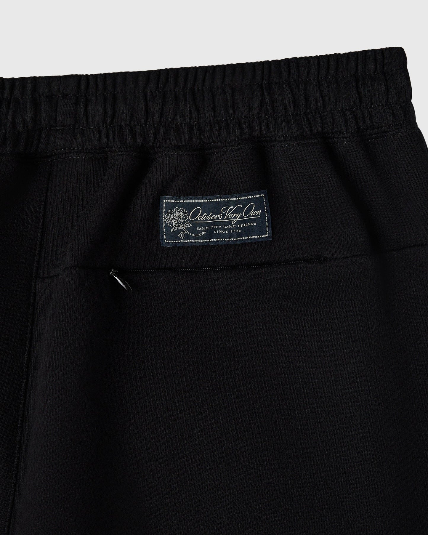 Double Knit Script Sweatpant Black