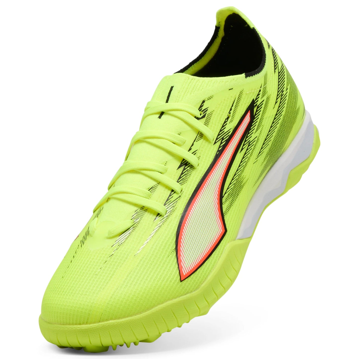 PUMA Ultra 6 Match TT Turf Mens Soccer Cleats Yellow Black Red