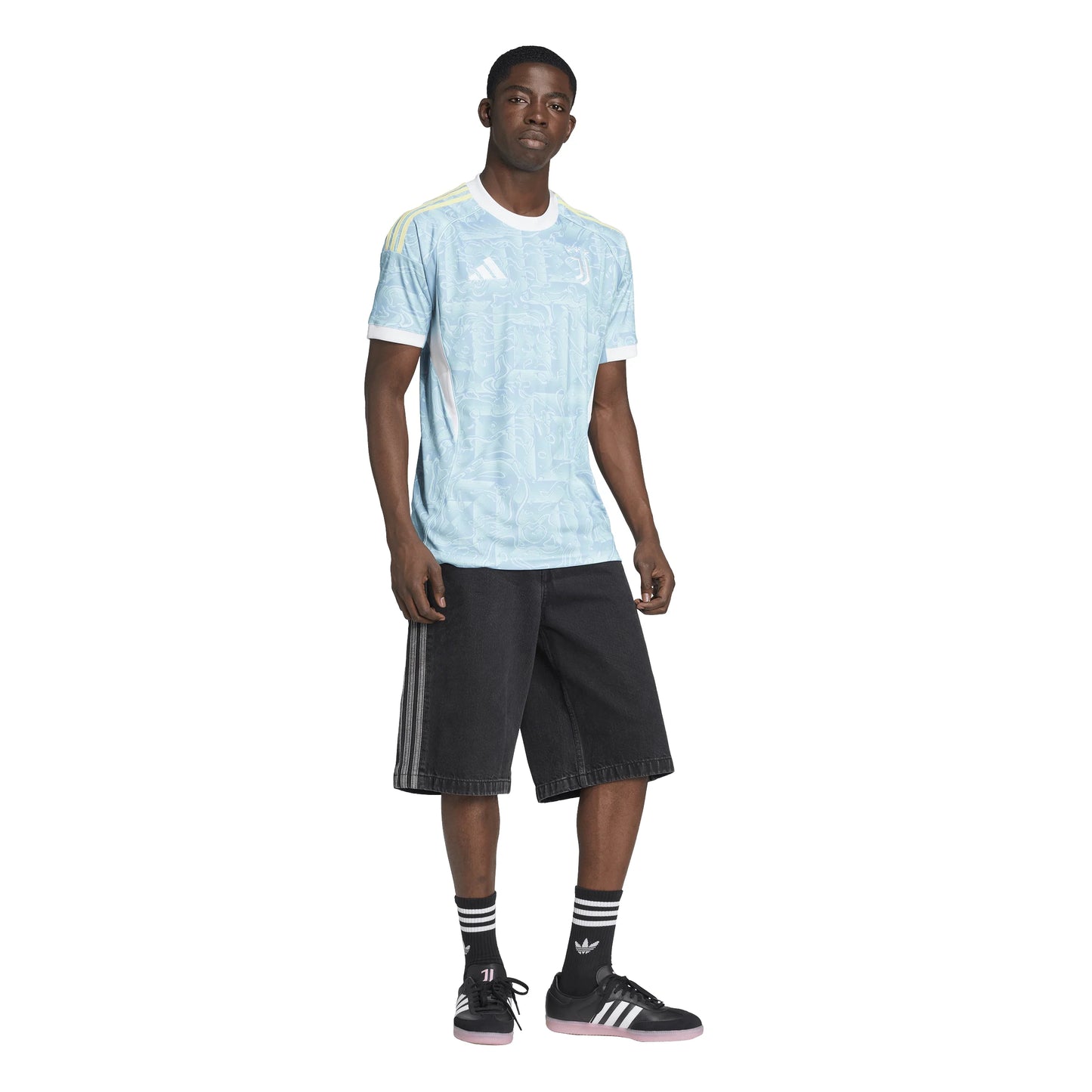 adidas Juventus Mens Away Jersey 25 26 Blue