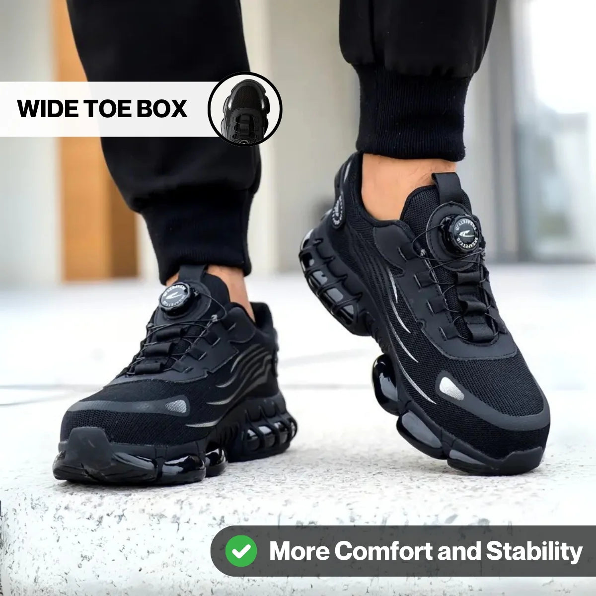 Axon Healthy Protective Steel Toe Sneakers