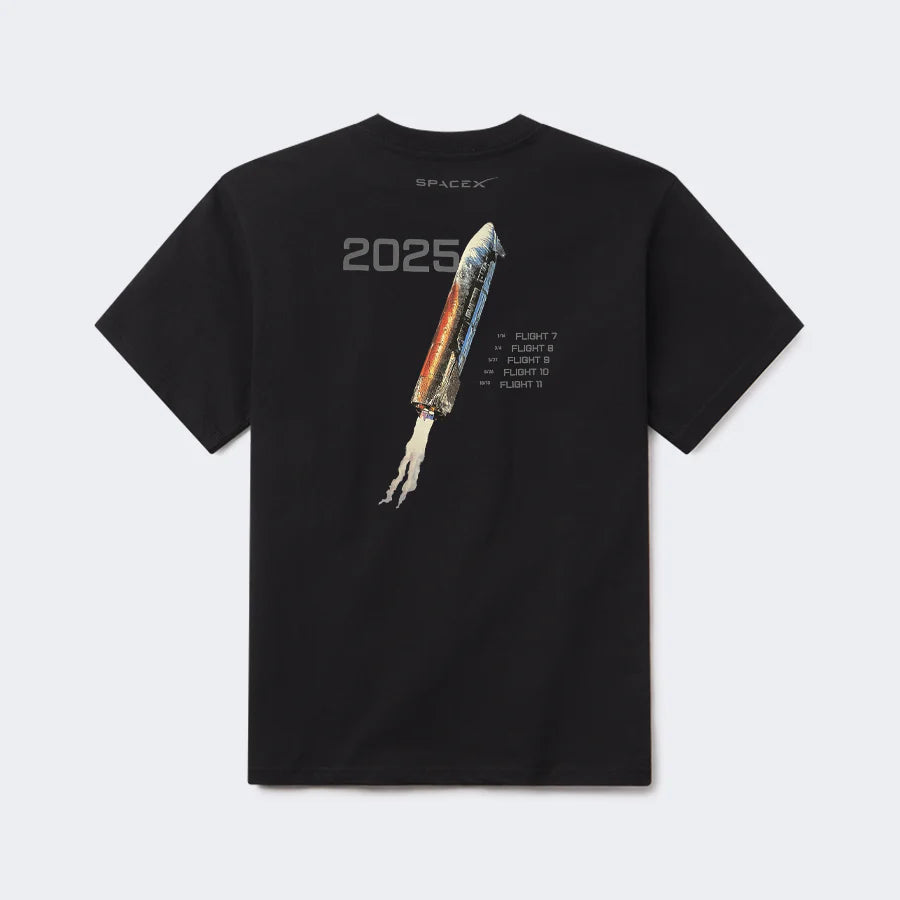 UNISEX STARSHIP YEARLY 2025 T SHIRT