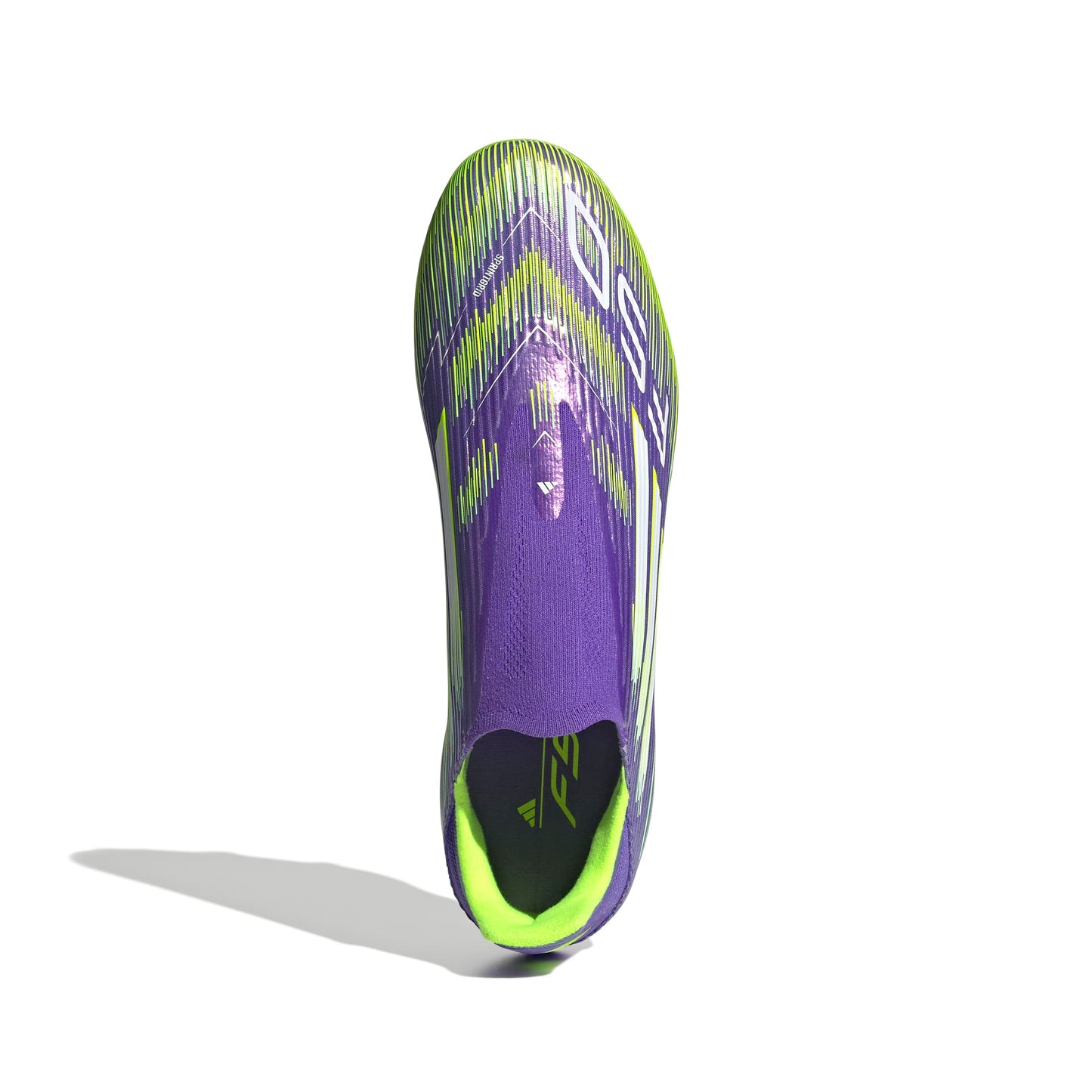 adidas F50 League Laceless FG MG Mens Soccer Cleats Purple White Lemon