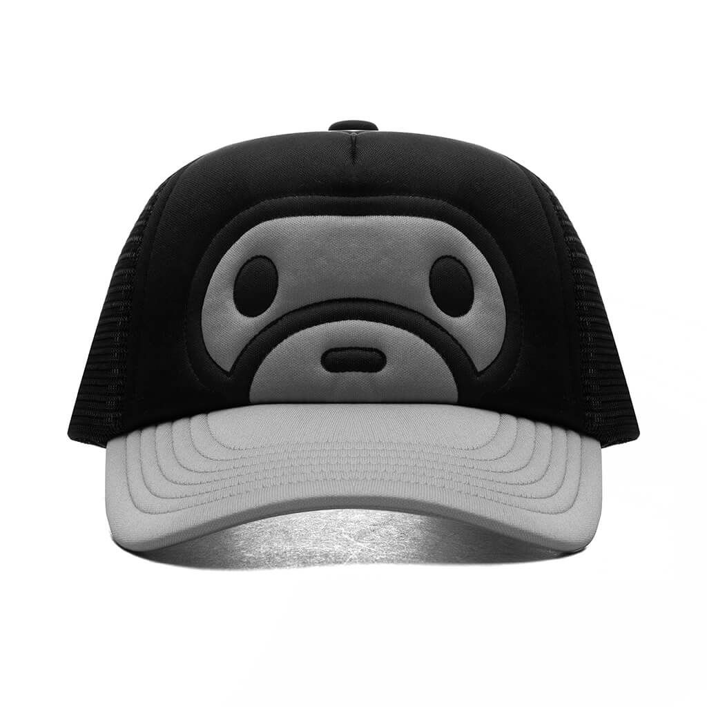 Kids Milo Face Mesh Cap Black