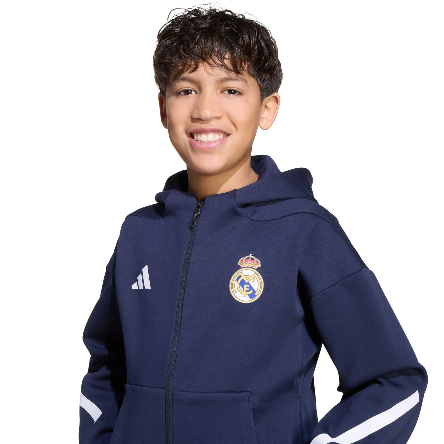 adidas Real Madrid ZNE Anthem Jacket Youth Navy