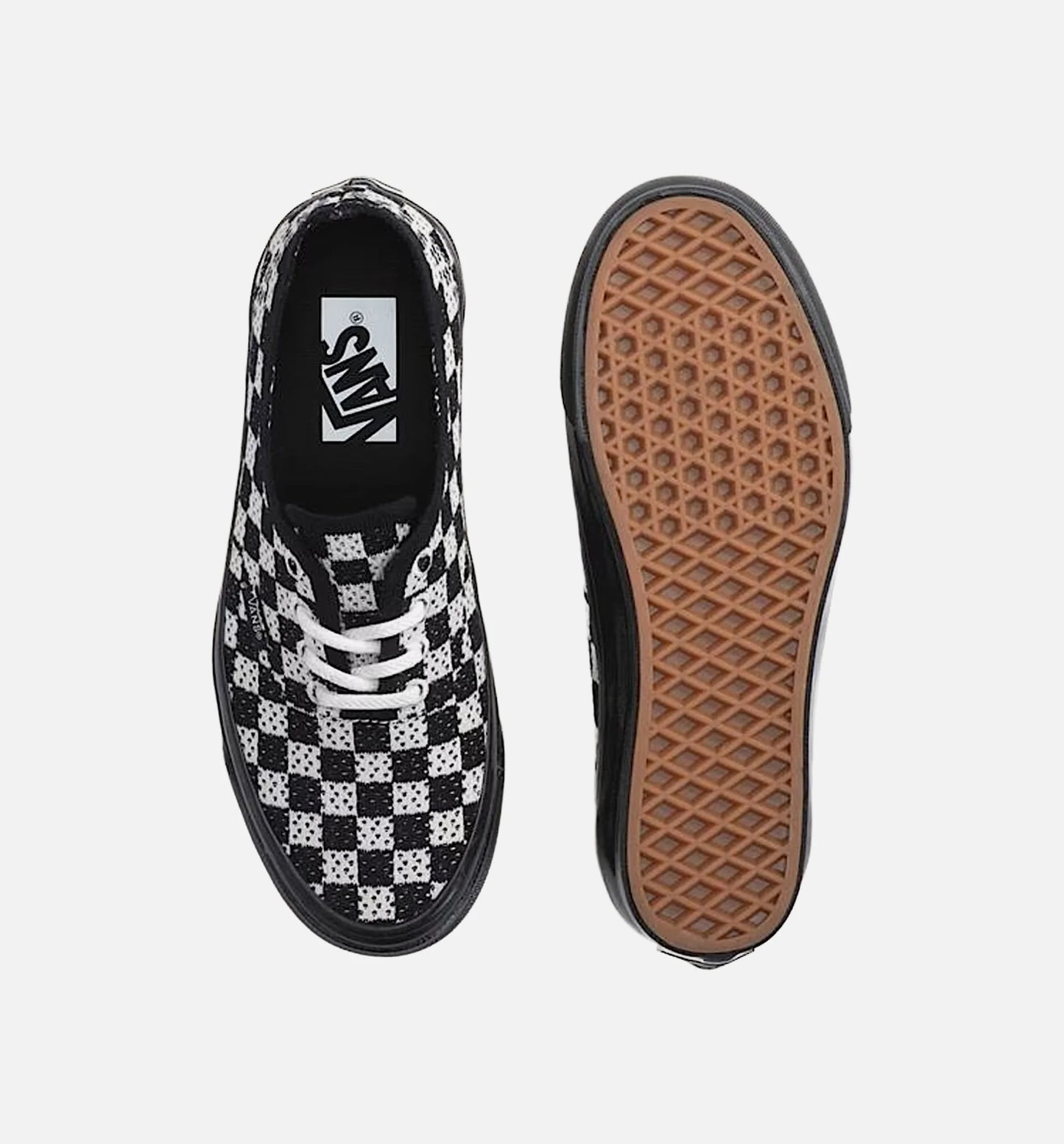Premium Authentic Checkerboard Mens Lifestyle Shoe Checkerboard Black Marshmallow White