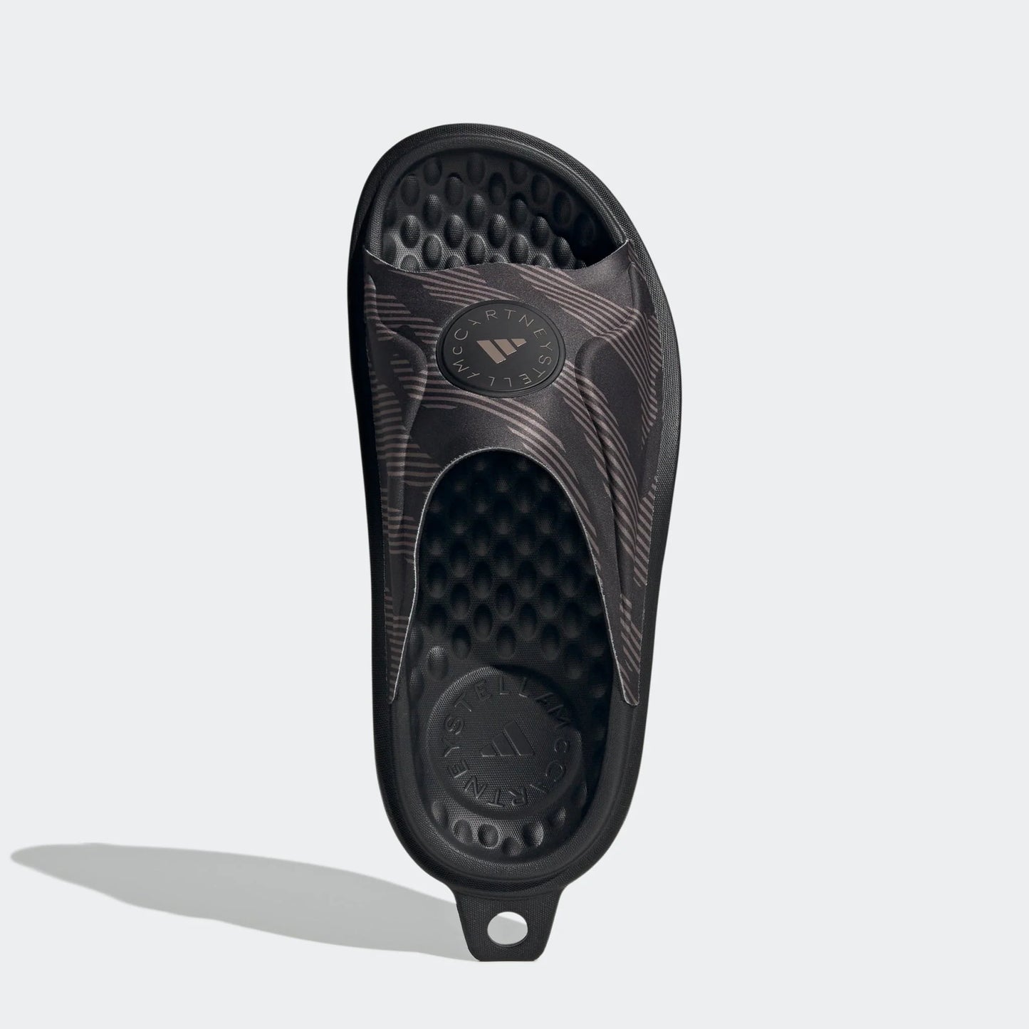 adidas by Stella McCartney Womens Slide Shoes Black Black Tech Earth
