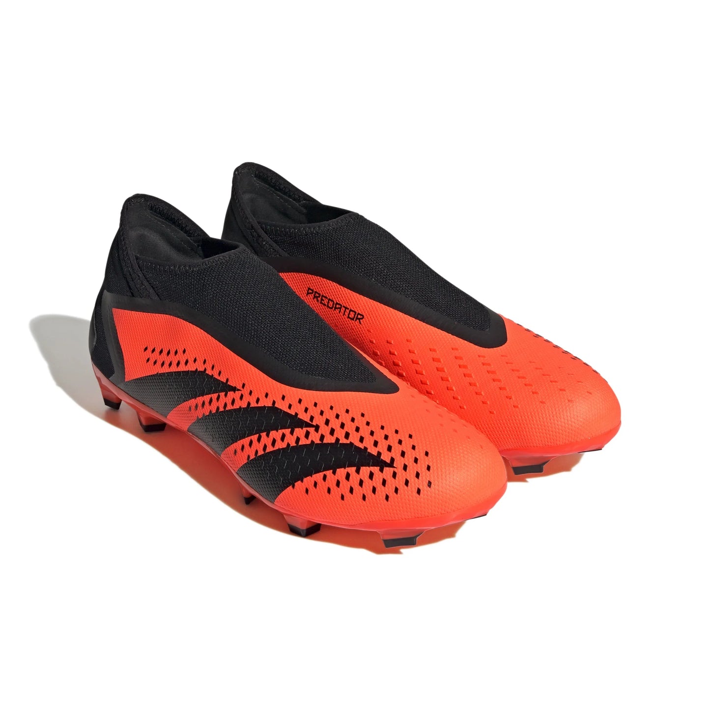adidas Predator Accuracy3 Laceless FG Firm Ground Soccer Cleats Solar Orange Black Black