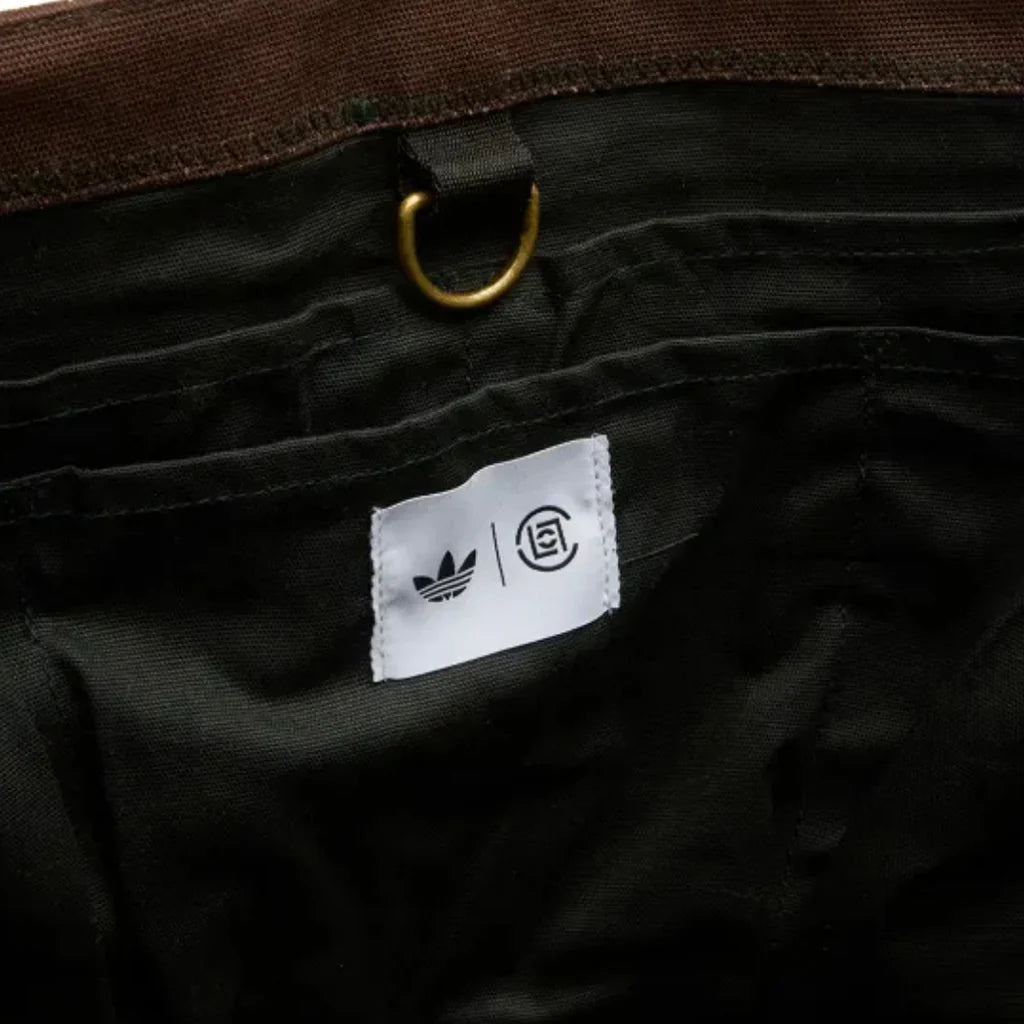 Adidas x CLOT Tote Bag by Edison Chen Green Night Dark Brown
