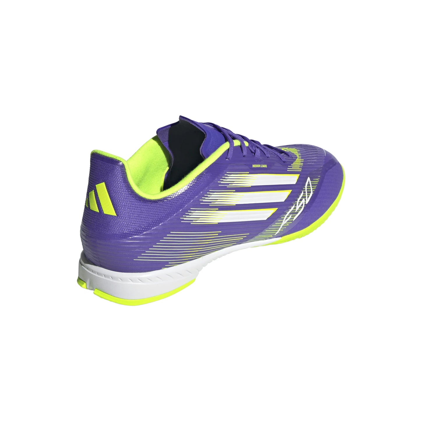 adidas F50 League Indoor Soccer Shoes Purple White Lemon
