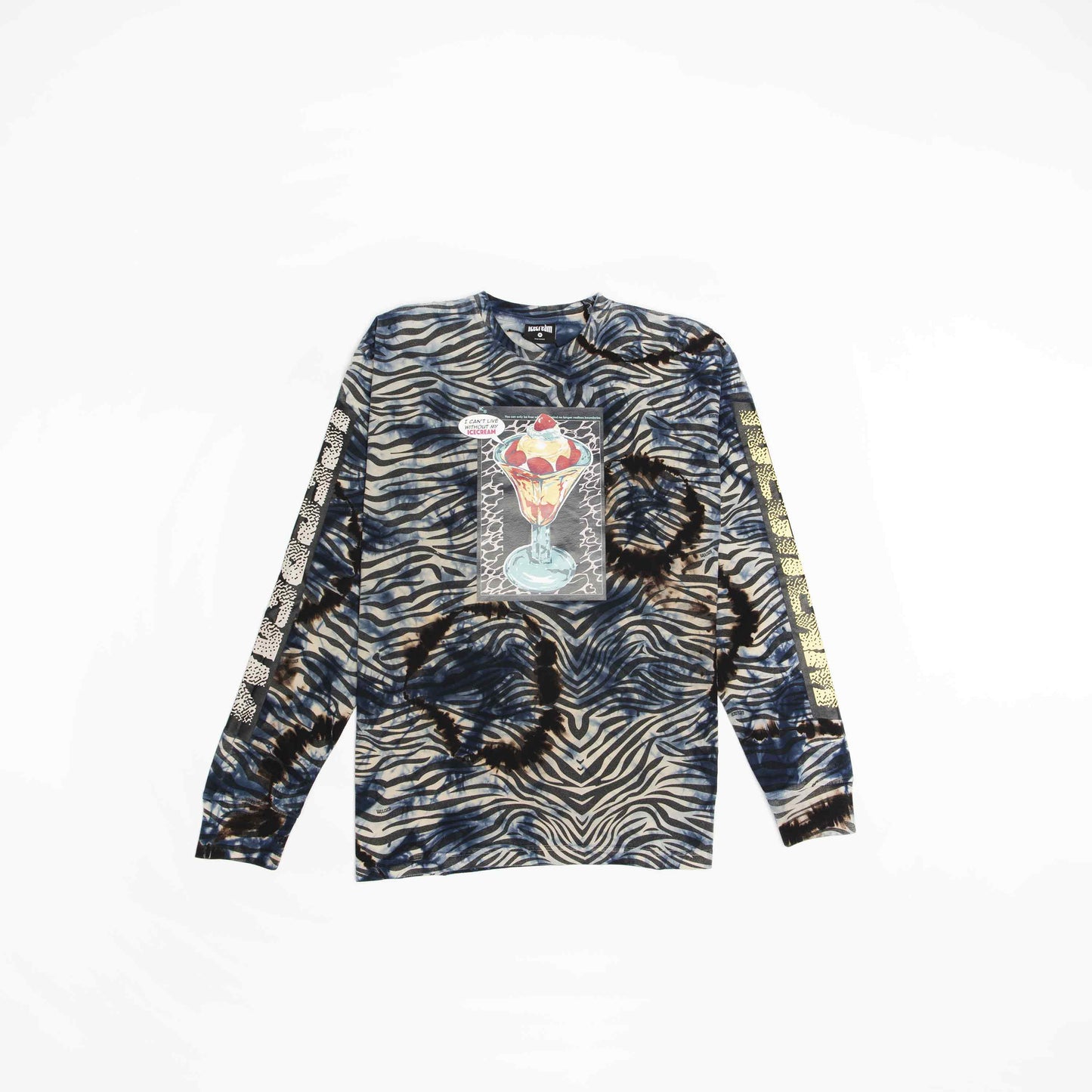 Confetti Long Sleeve Mens T Shirt Blue Black Multi