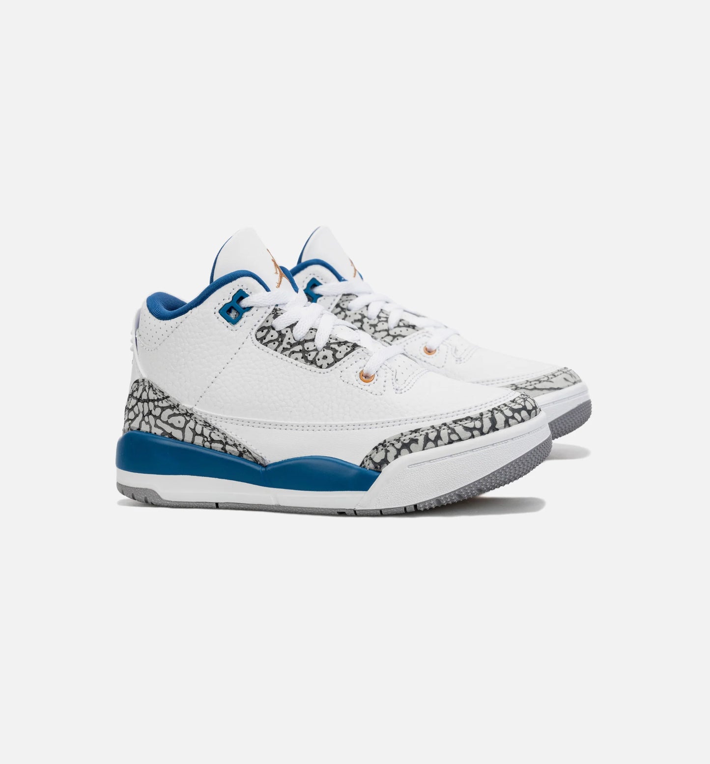 Air Jordan 3 Retro Wizards True Blue Preschool Lifestyle Shoe White Blue