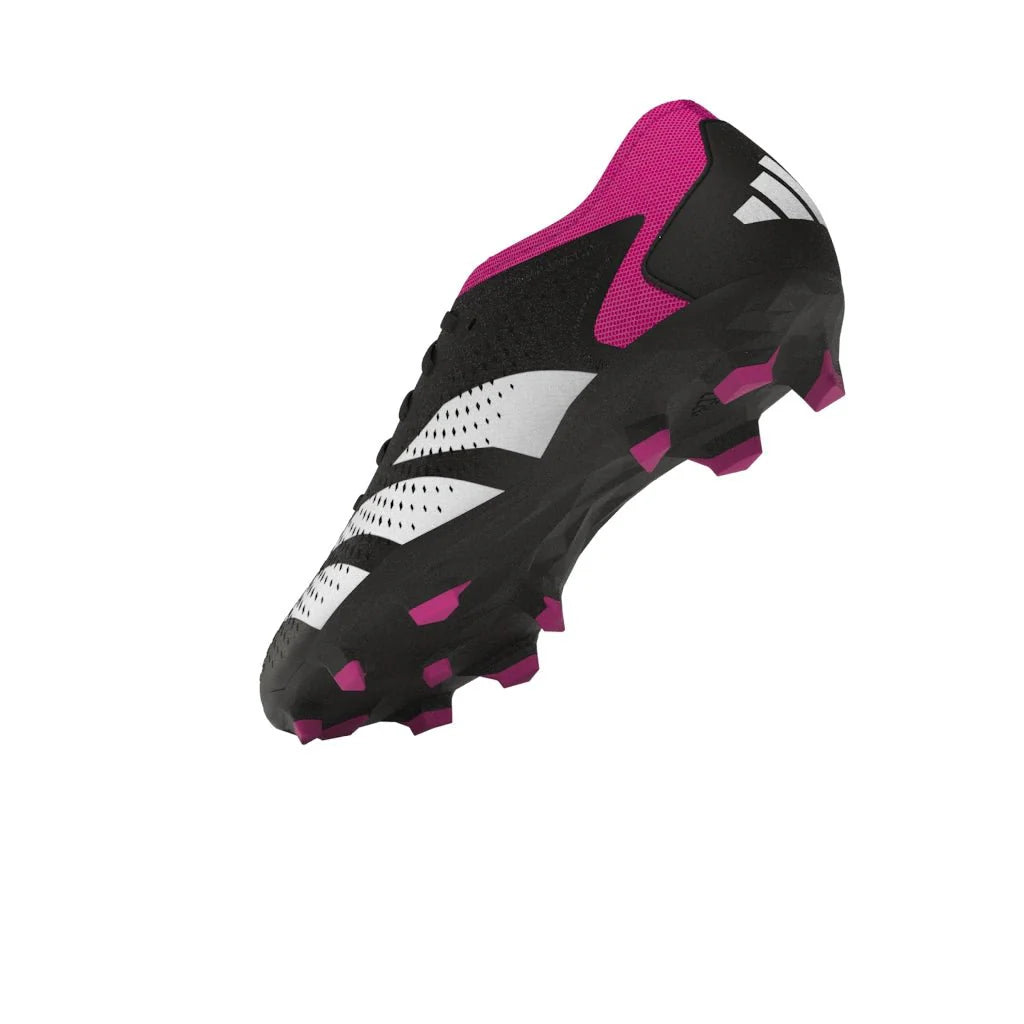 adidas Predator Accuracy3 Low FG Firm Ground Cleats Black White Pink