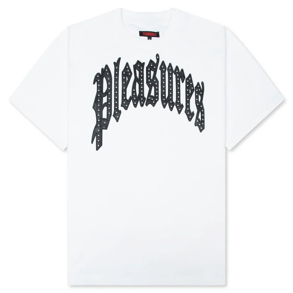 Twitch Studded Crewneck White
