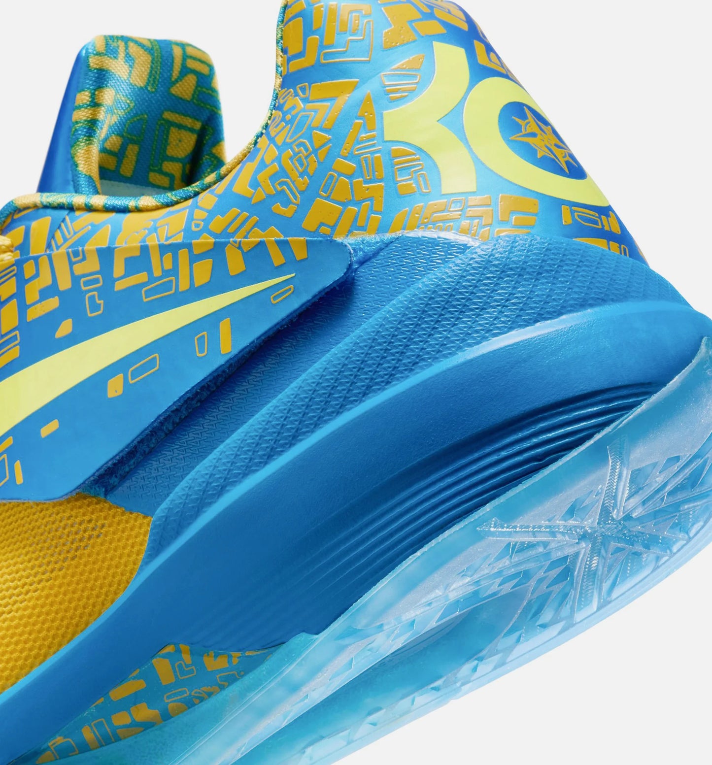 Zoom KD 4 Photo Blue Mens Lifestyle Shoe Photo Blue Tour Yellow