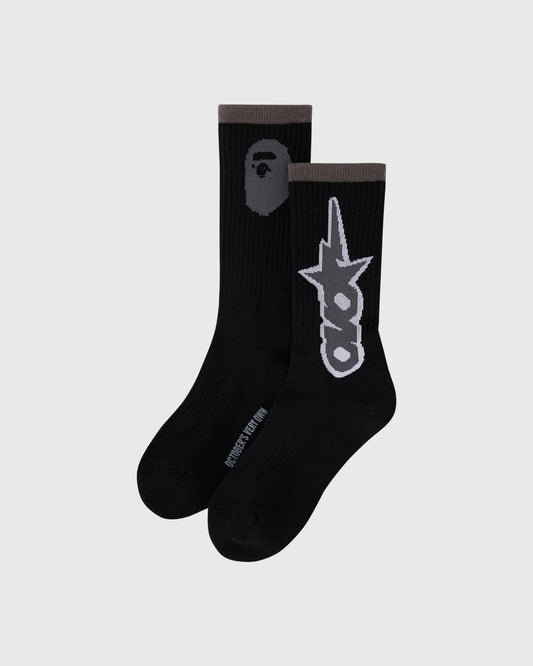 BAPE OVO Sta Athletic Sock Black