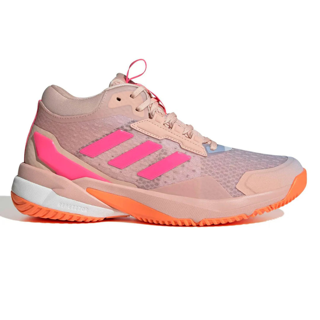 Tênis Adidas Crazyflight Mid 6 Laranja Rosa Bege