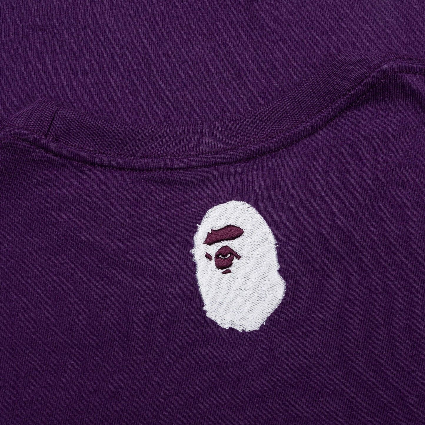 A Bathing Ape Logo Tee Purple