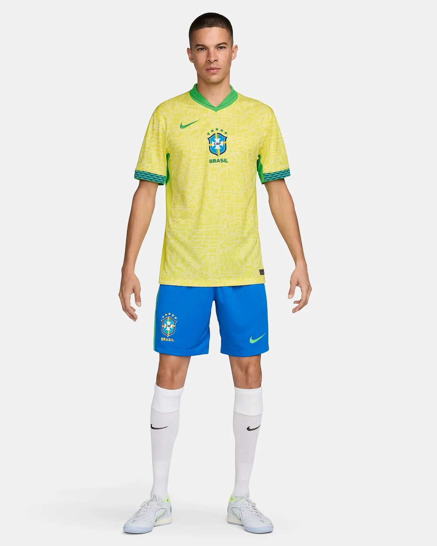 Nike Brazil Stadium Home Mens Jersey 24 Yellow