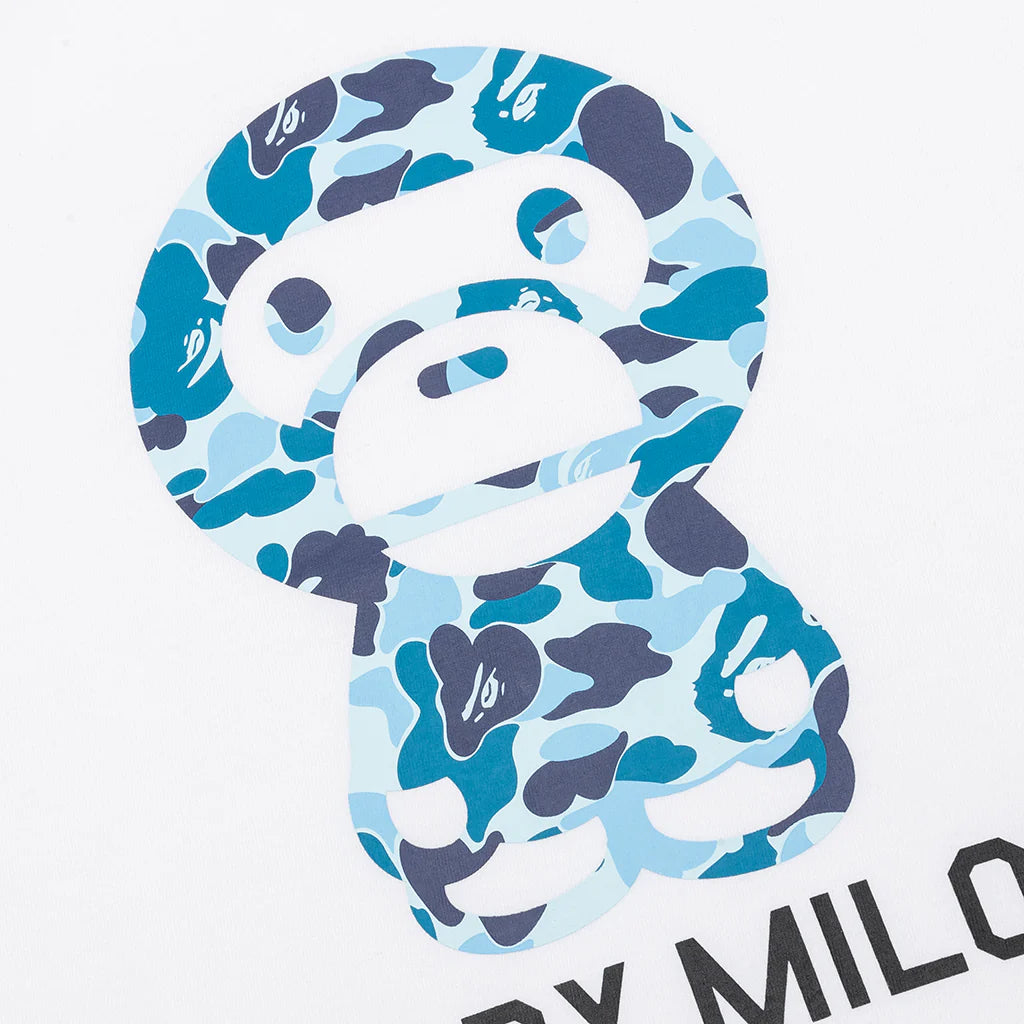 Abc Camo Baby Milo Tee White Blue