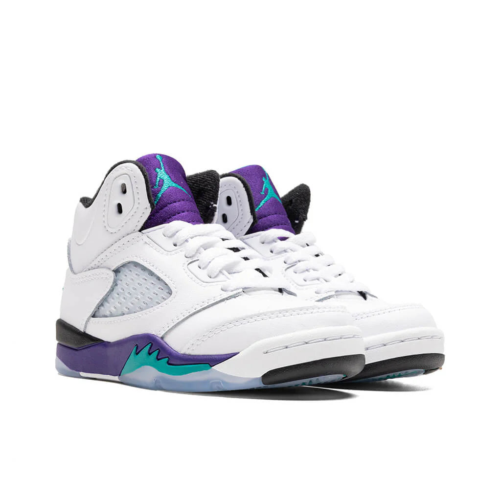 Air Jordan 5 Retro OG Grape PS White New Emerald Grape