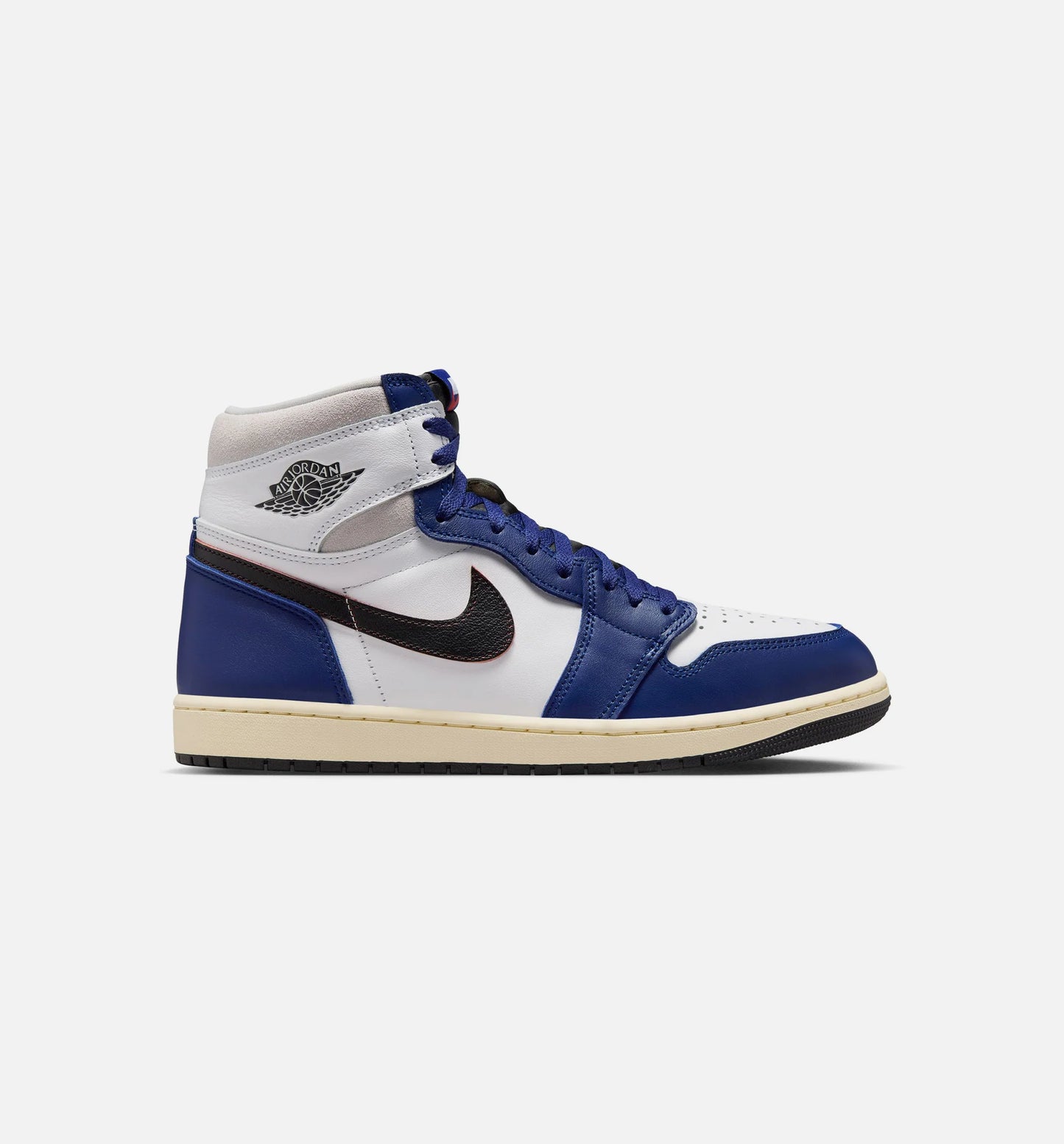 Air Jordan 1 Retro High OG Rare Air Deep Royal Blue Mens Lifestyle Shoe White Black Neutral Grey Deep Royal Blue