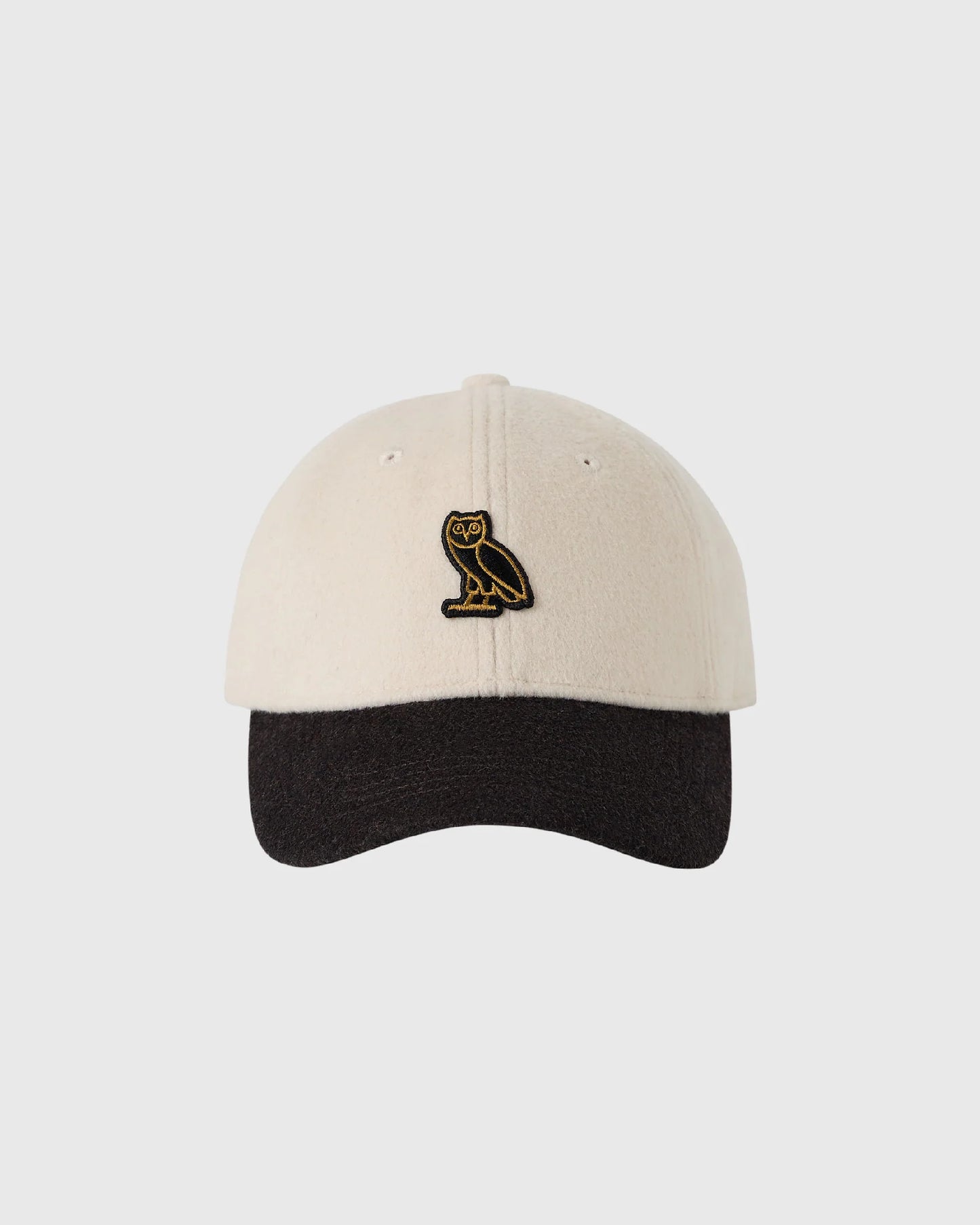 Fleece 6 Panel Cap Cream Black Coco