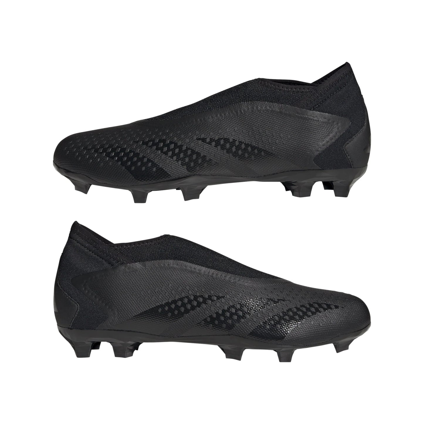 adidas Predator Accuracy3 Laceless FG Firm Ground Soccer Cleats Black Black