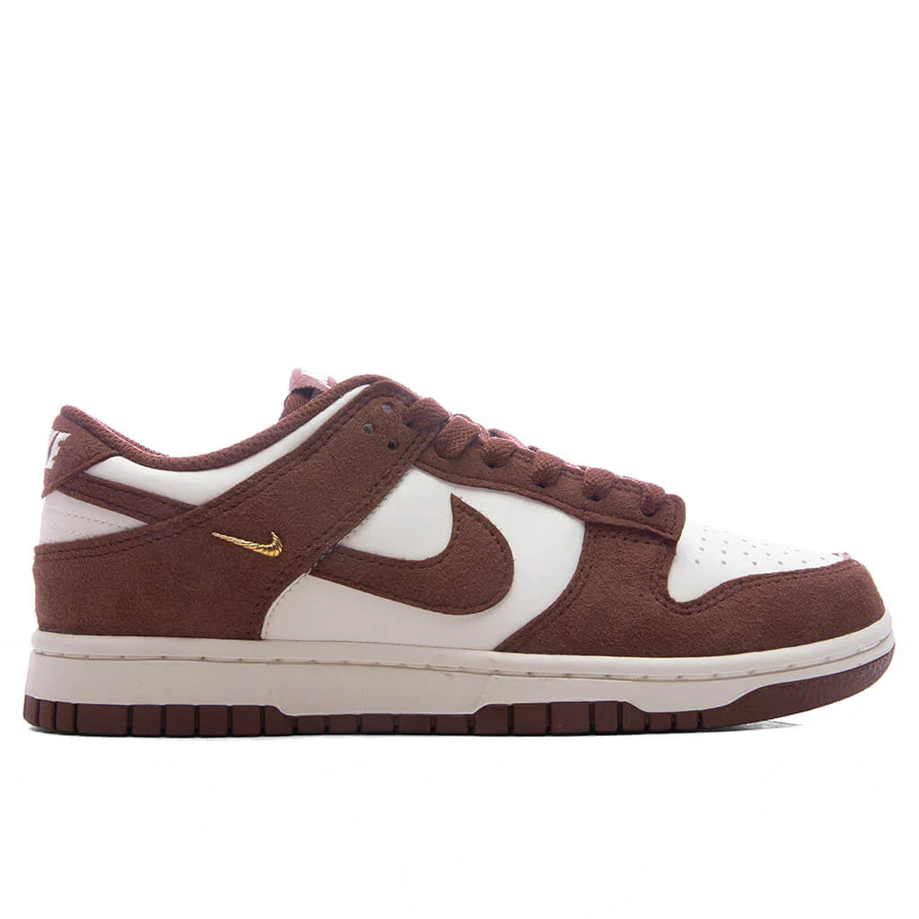 Womens Dunk Low Sail Red Sepia Metallic Gold