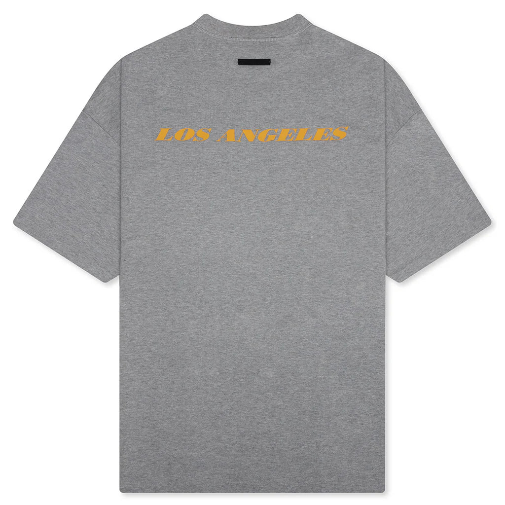 Fear of God Essentials x NBA Lakers 90s Tee Concrete Heather