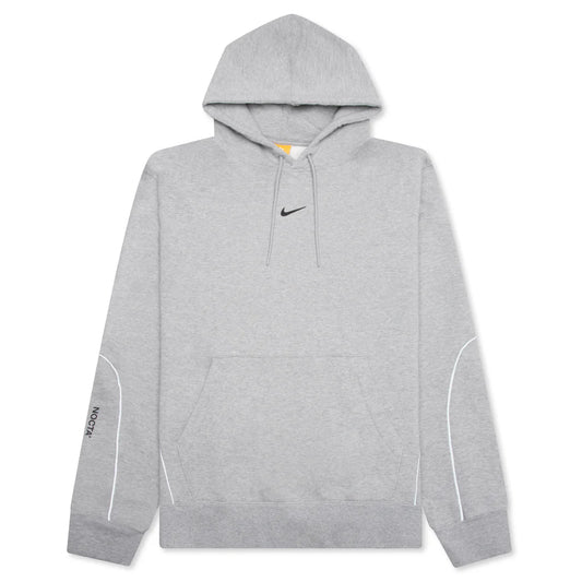 Nike x NOCTA Fleece CS Hoodie Heather Grey Matte Silver Black