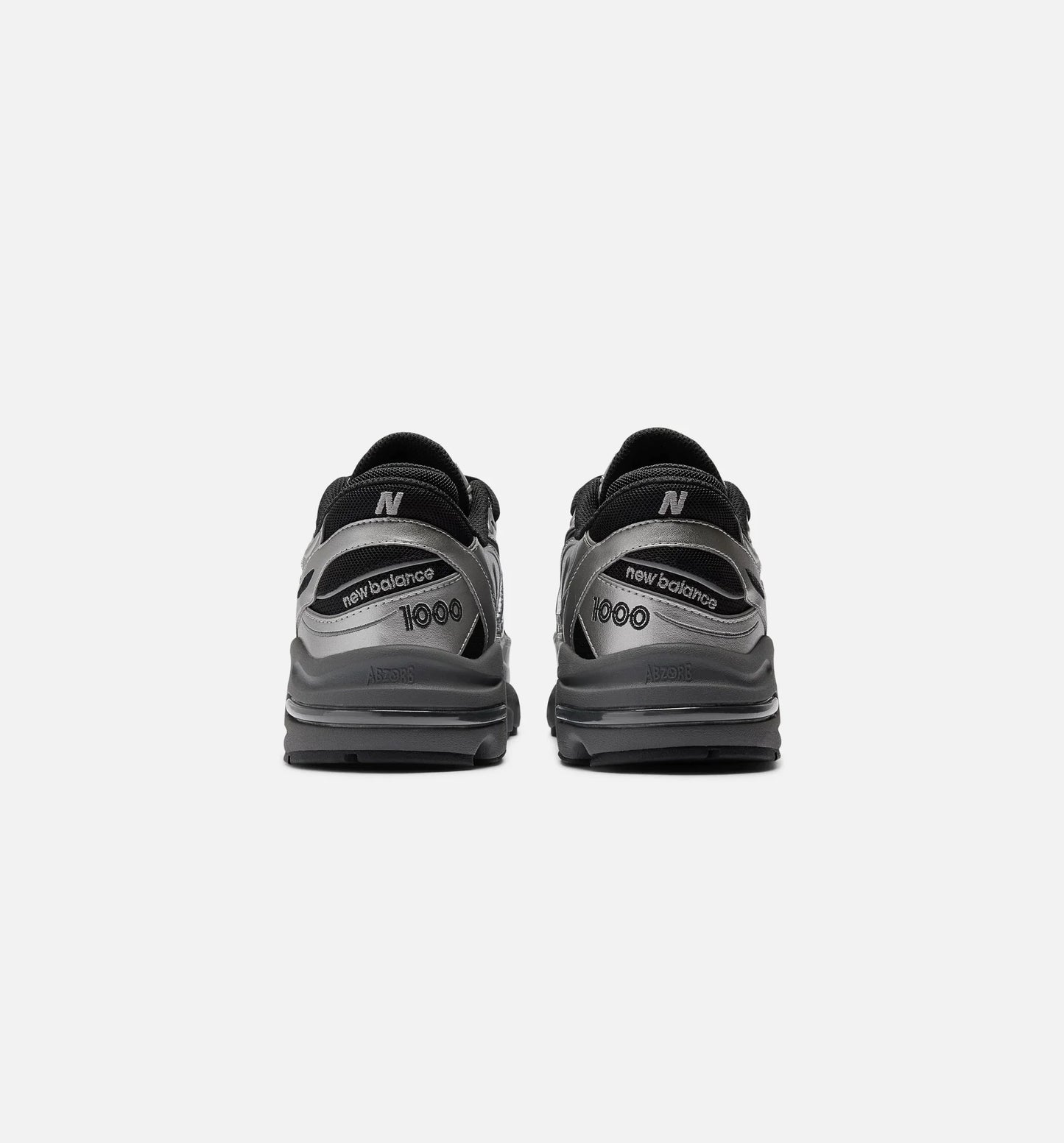 1000 Mens Lifestyle Shoe Silver Metallic Black